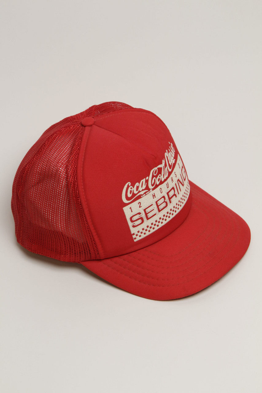 Vintage Coca-Cola Sebring Trucker Hat