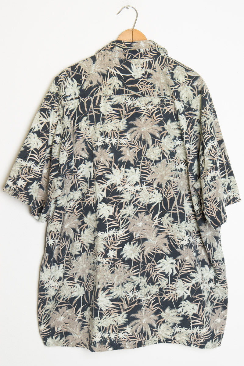 Black Palm Tree Vintage Hawaiian Shirt