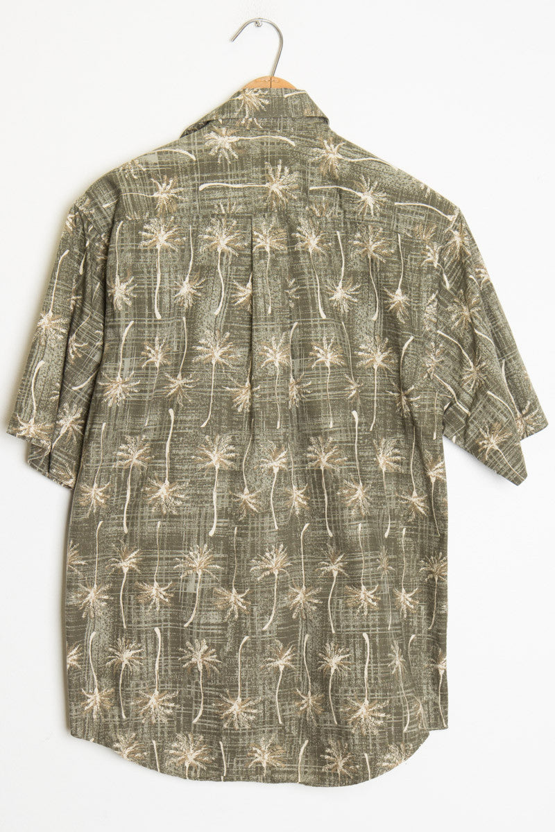 Green Palm Tree Vintage Hawaiian Shirt 1