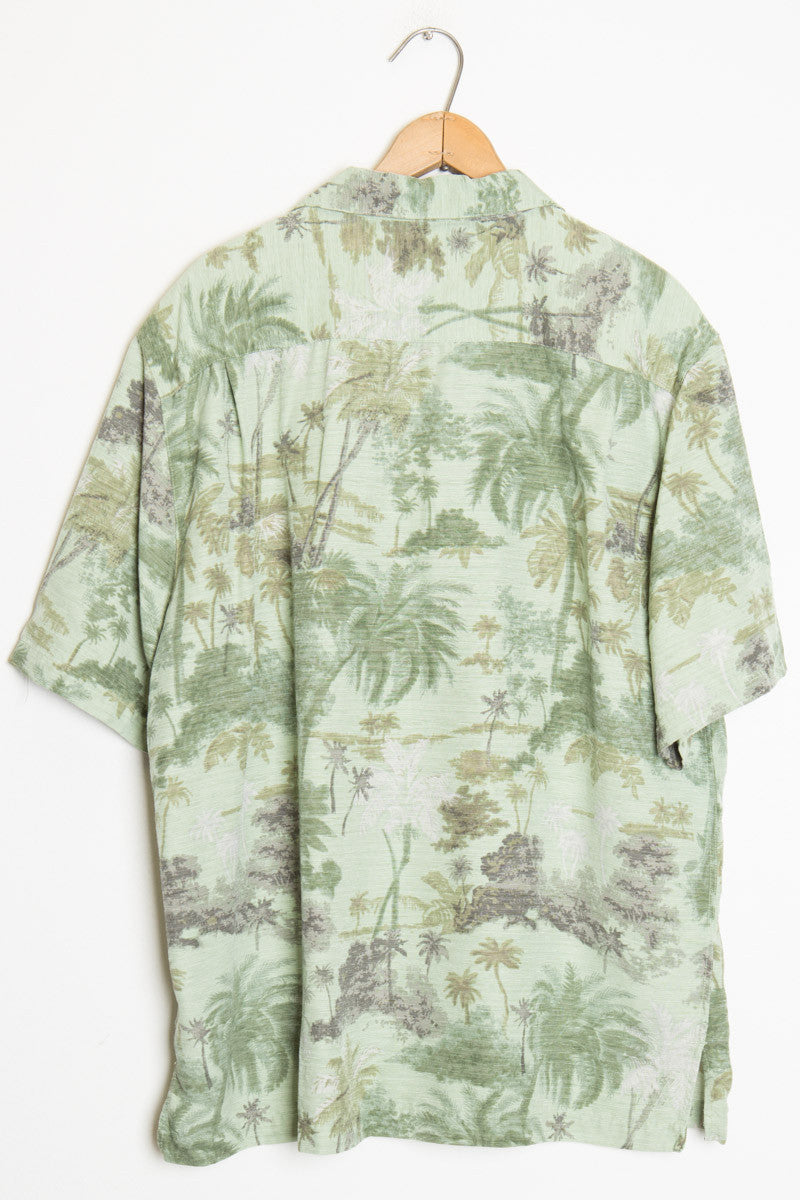 Green Palm Tree Vintage Hawaiian Shirt
