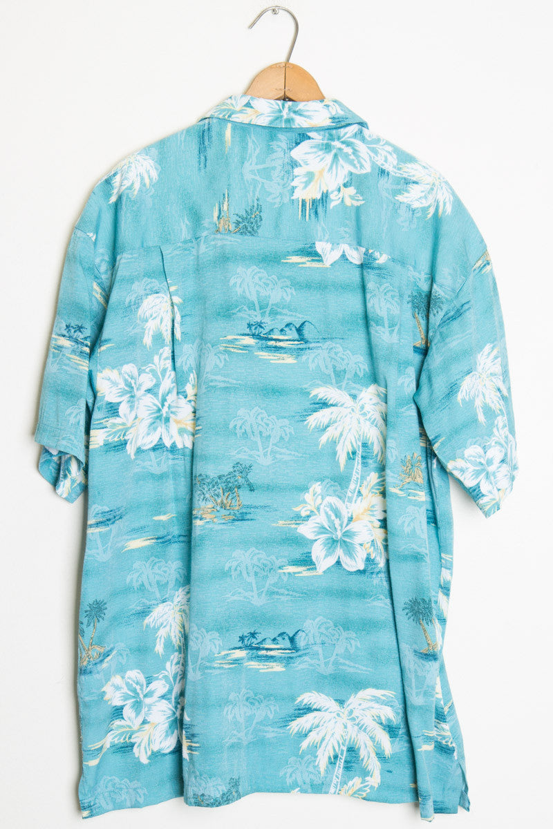 Teal Island Vintage Hawaiian Shirt