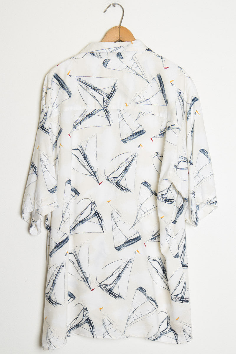 Sail Boat Vintage Hawaiian Shirt