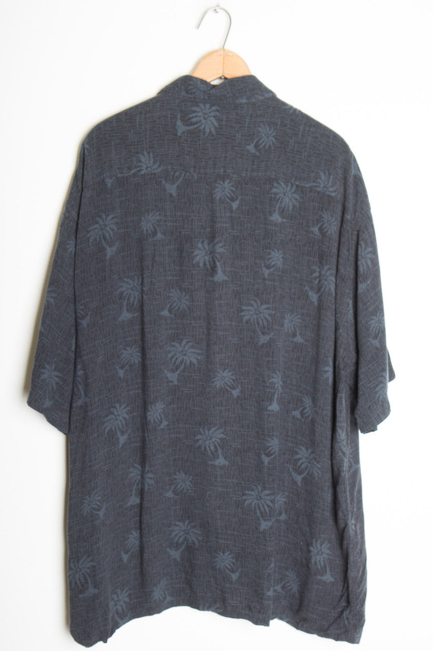 Black Palm Tree Hawaiian Shirt