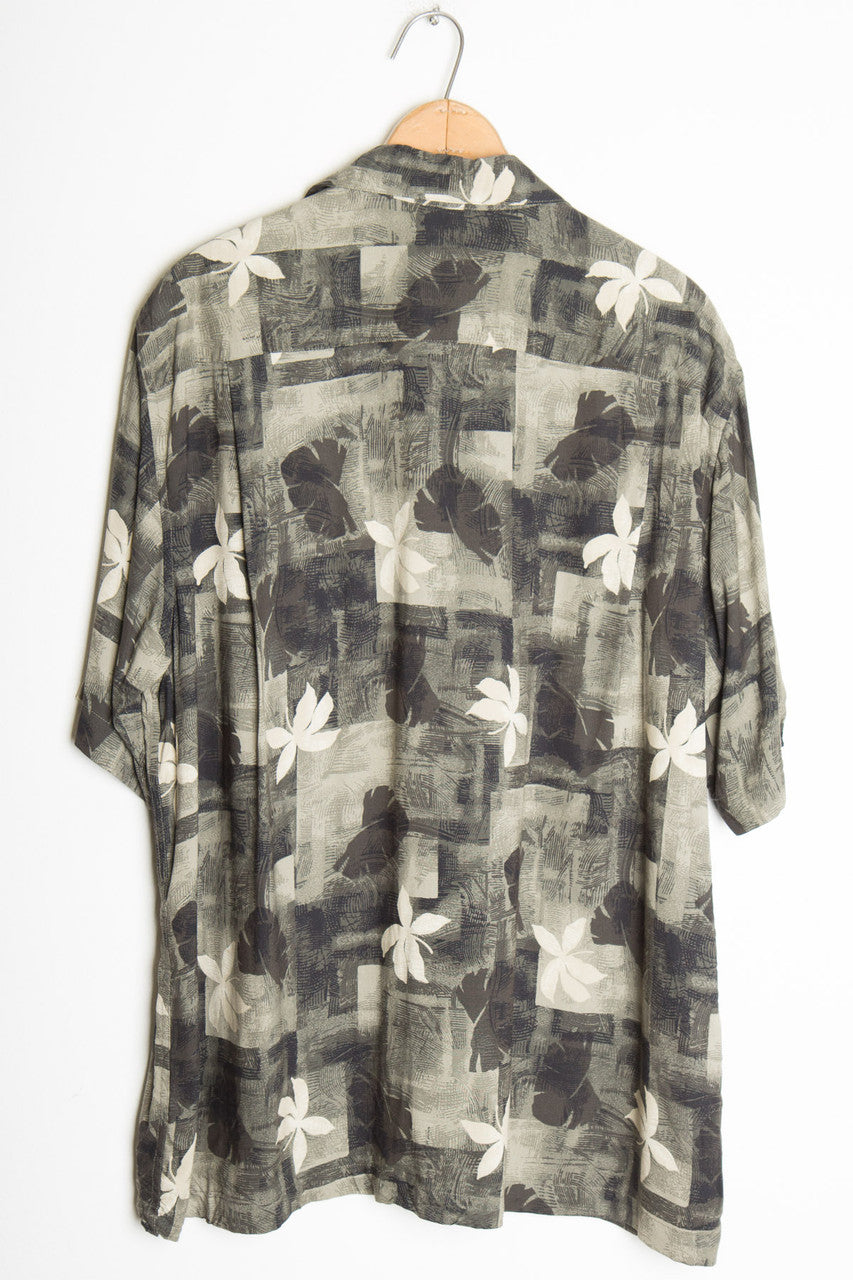 Checkered Brown Vintage Hawaiian