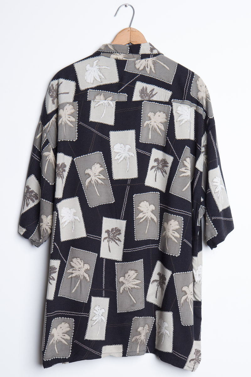 Black Palm Tree Vintage Hawaiian 1