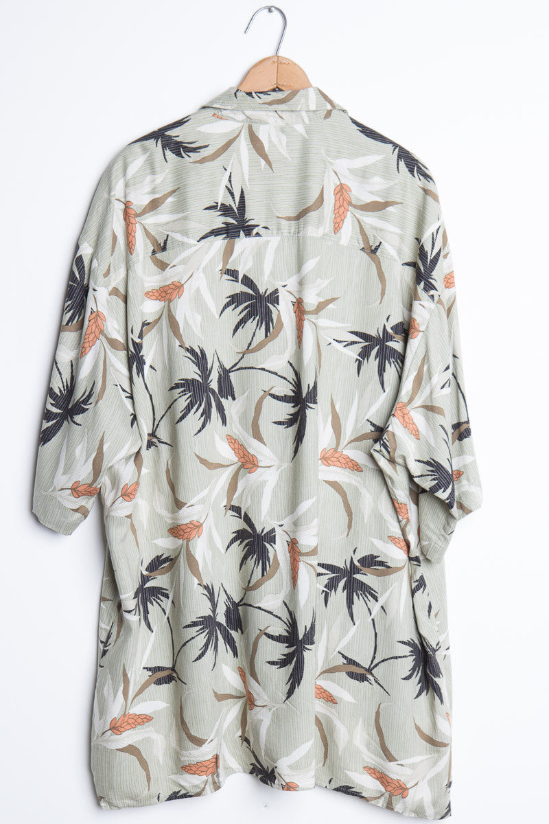 Brown Palm Tree Vintage Hawaiian