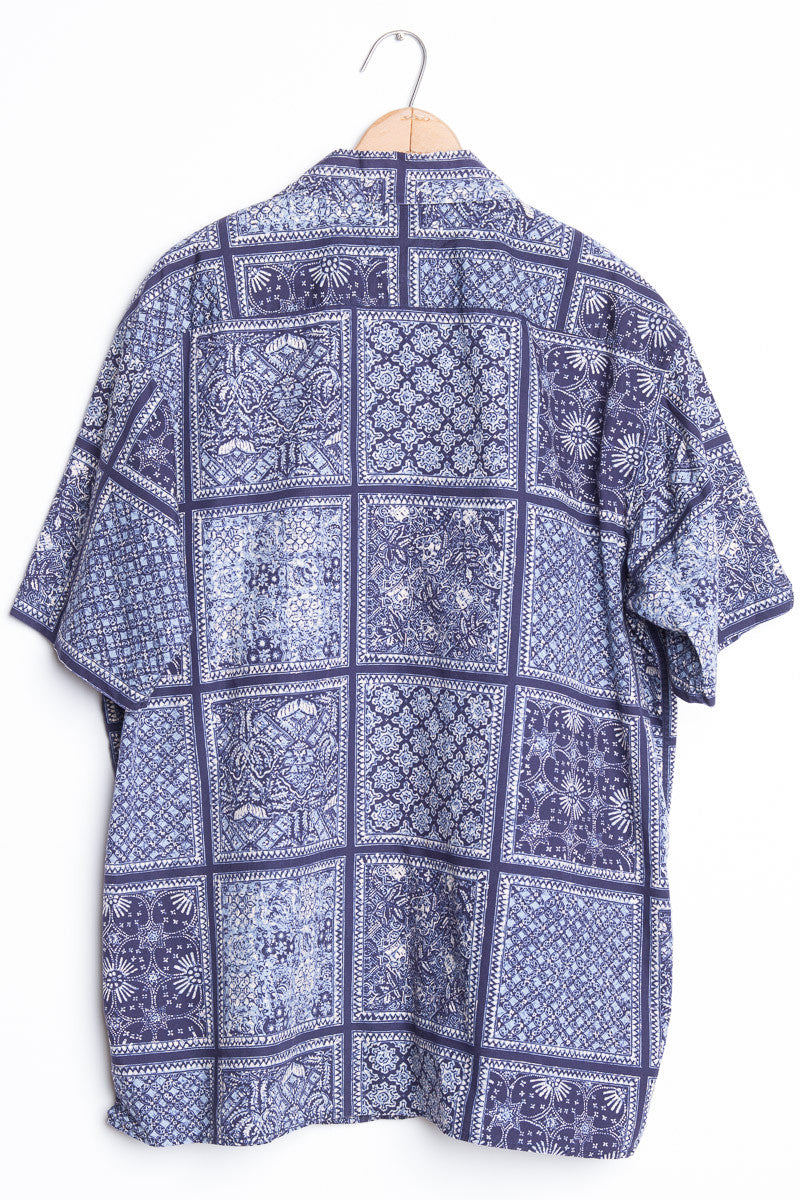 Blue Blocked Vintage Hawaiian