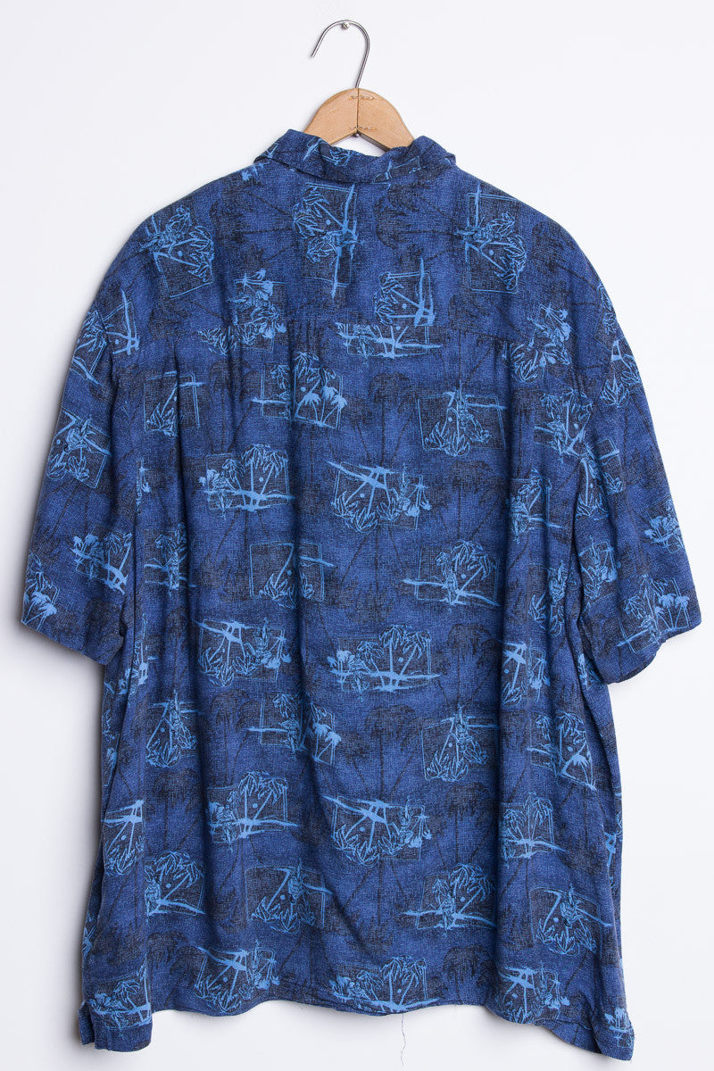 Blue Hula Girl Vintage Hawaiian 1