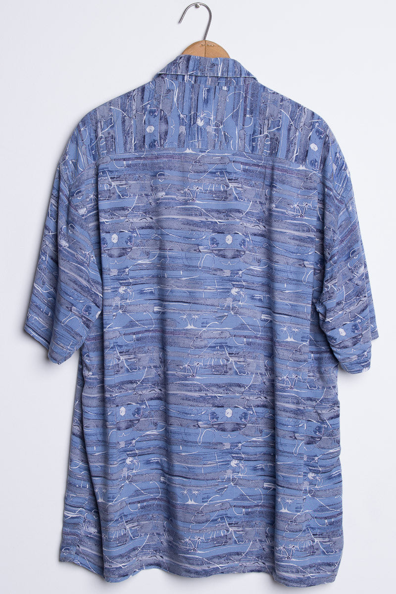 Blue Vintage Hawaiian 4
