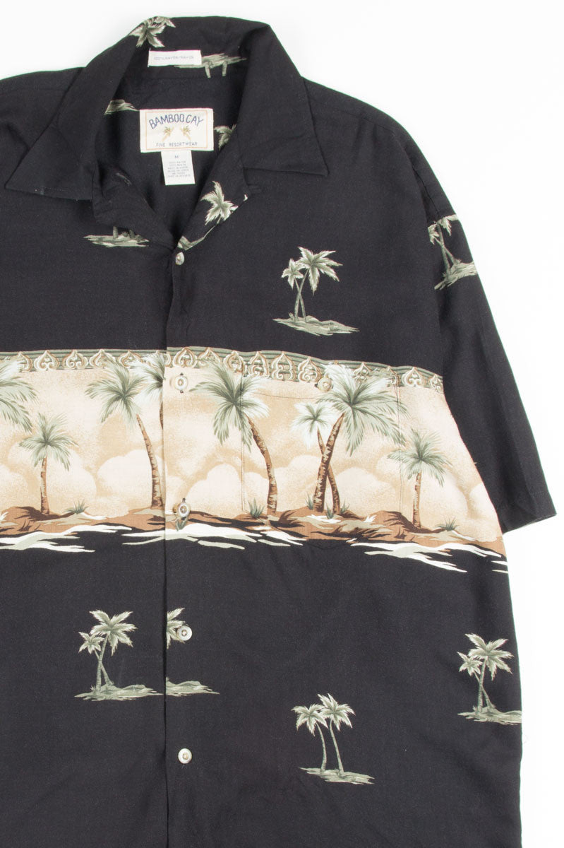 Black Palm Tree Vintage Hawaiian 3