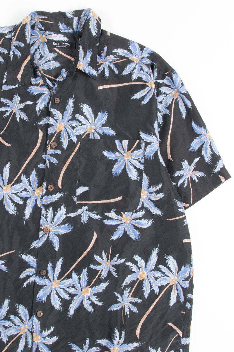 Black & Blue Palms Vintage Hawaiian