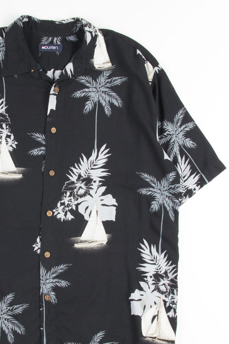 Black Sailboat Vintage Hawaiian 1