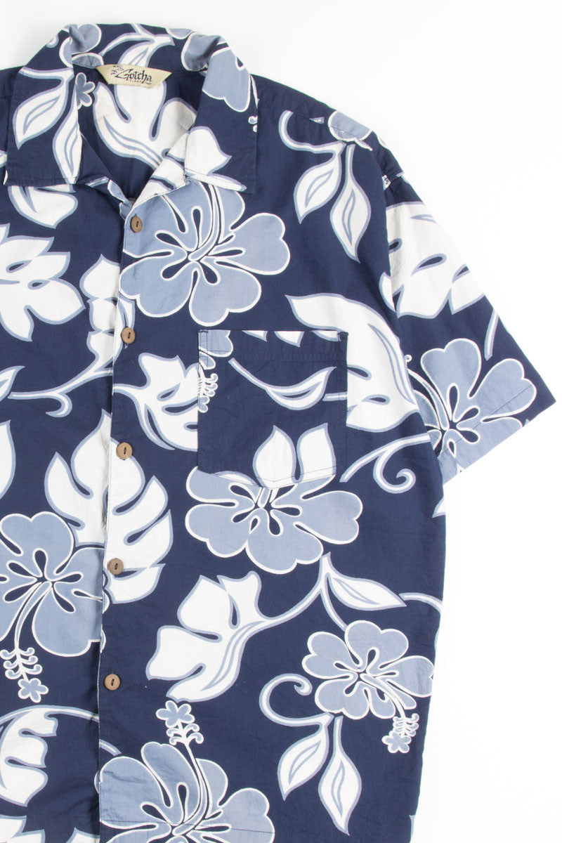 Blue Floral Vintge Hawaiian 3
