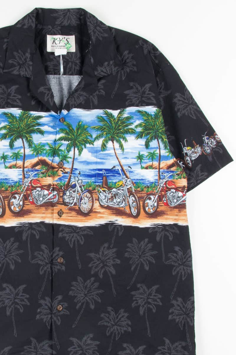 Motorcycle Vintage Hawaiian