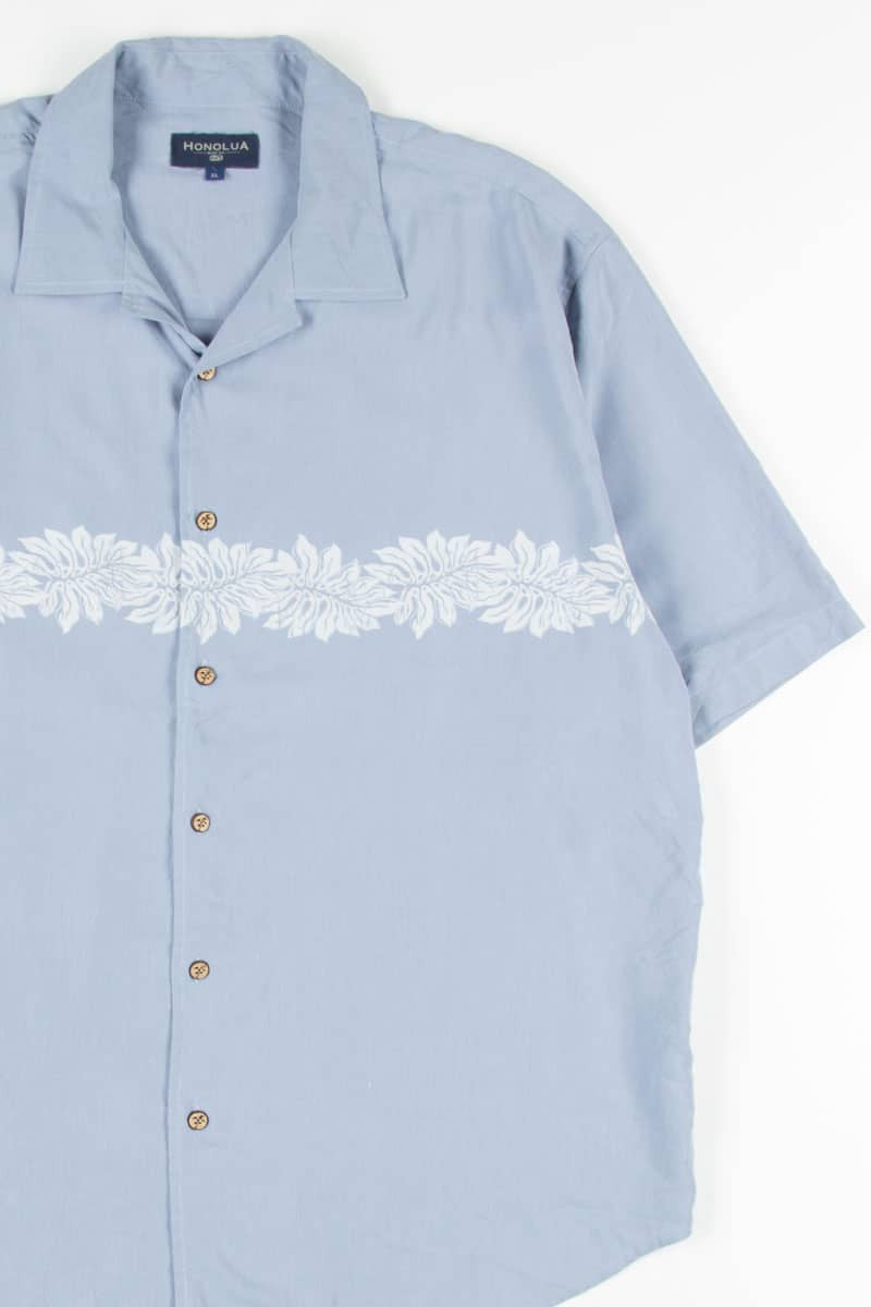 Blue Leaves Vintage Hawaiian 11