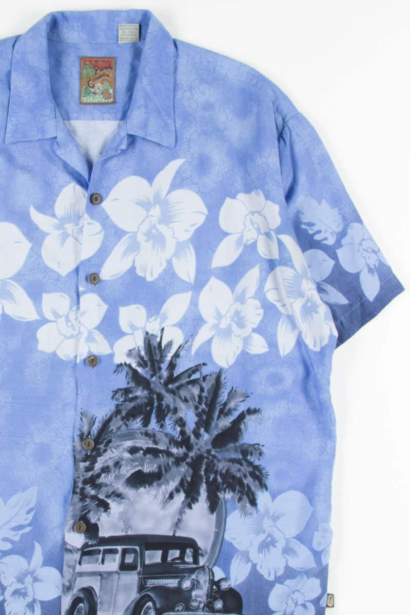 Blue Woodie Vintage Hawaiian