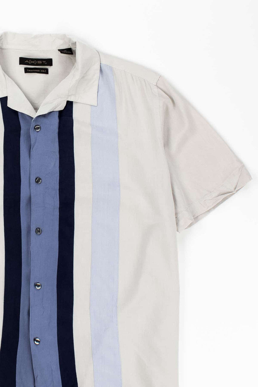 Cool Blues Bowling Style Vhawaiian Shirt