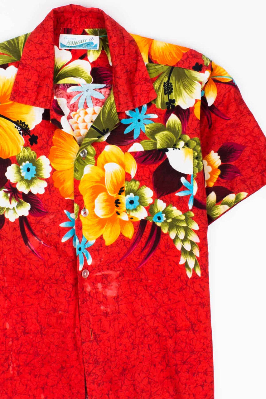 Vintage 70s Penneys Petite Hawaiian Shirt