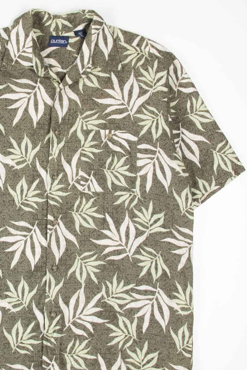 Palm Pattern Hawaiian Shirt