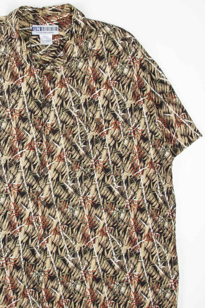 Bamboo Pattern Hawaiian Shirt