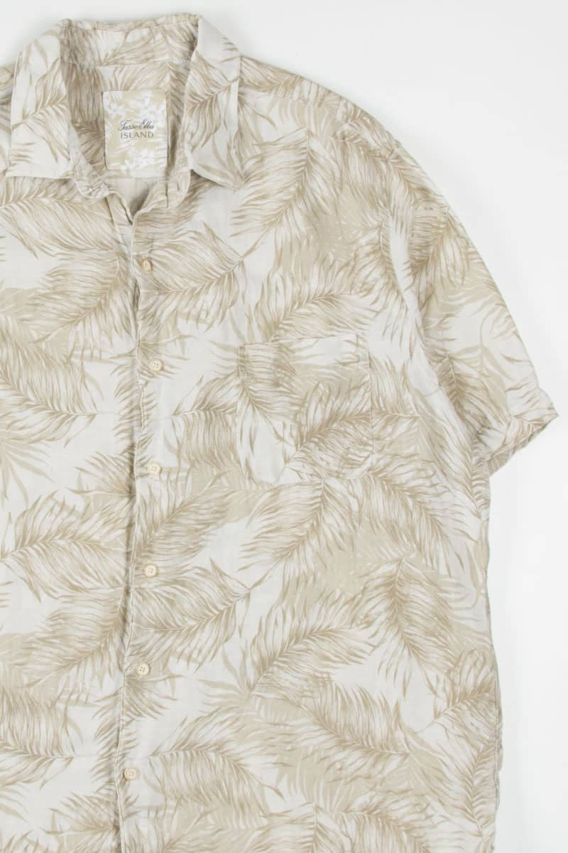 Tan Palm Leaves Hawaiian Shirt