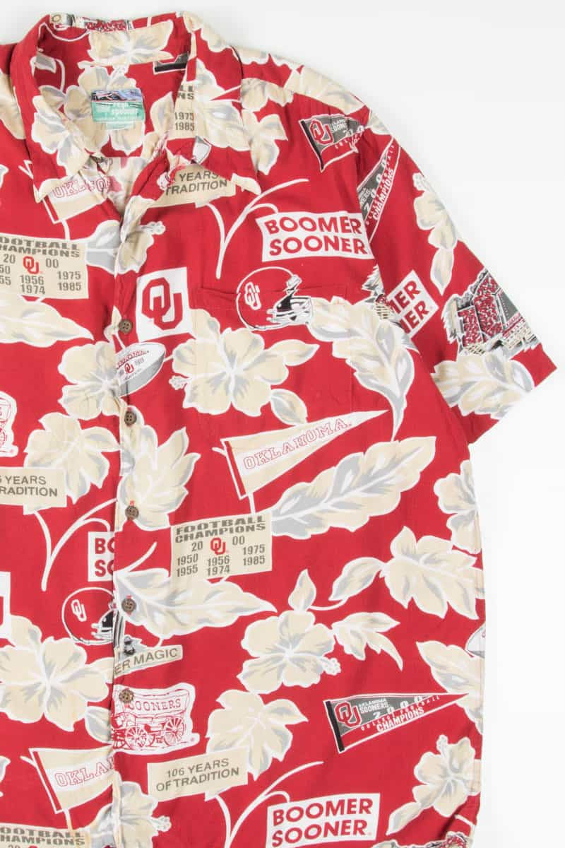 Oklahoma University Sooners Hawaiian Shirt