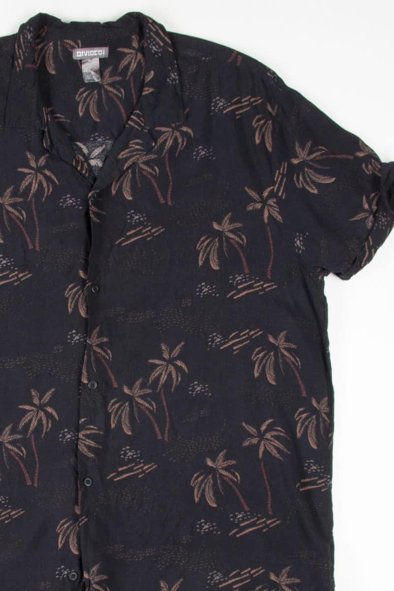 Black Palm Trees Hawaiian Shirt 1