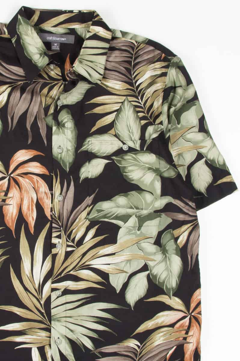 Black Leaves Hawaiian Shirt