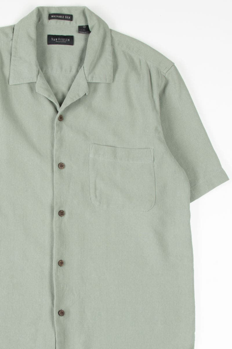 Grey Textured Hawaiian Shirt