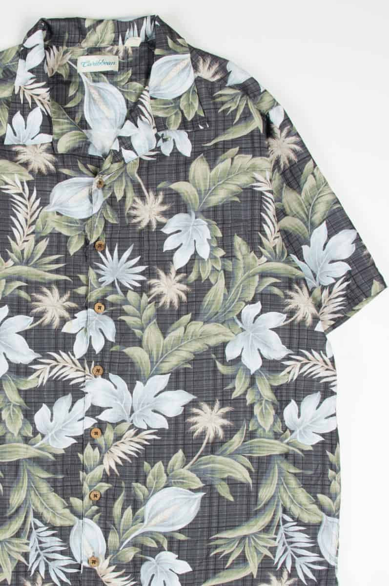 Black Flora Hawaiian Shirt