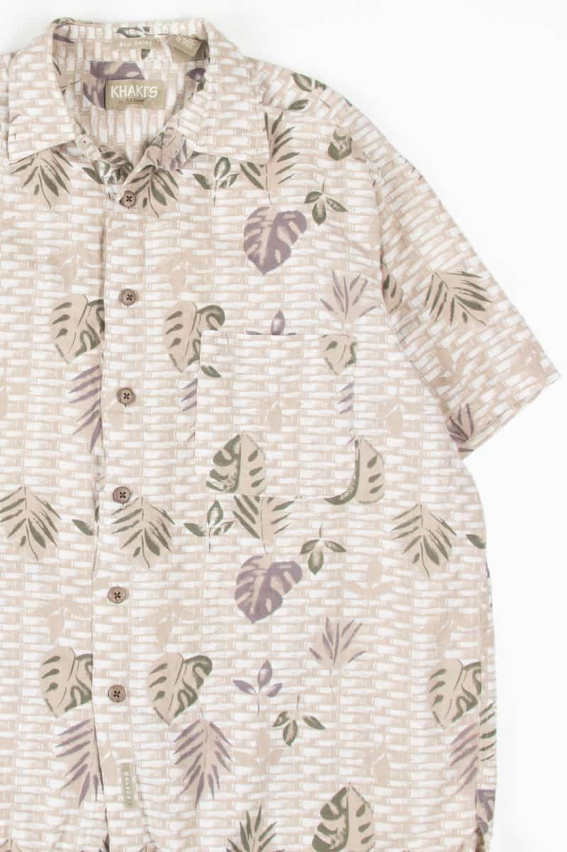 Leaf Thatched Hawaiian Shirt