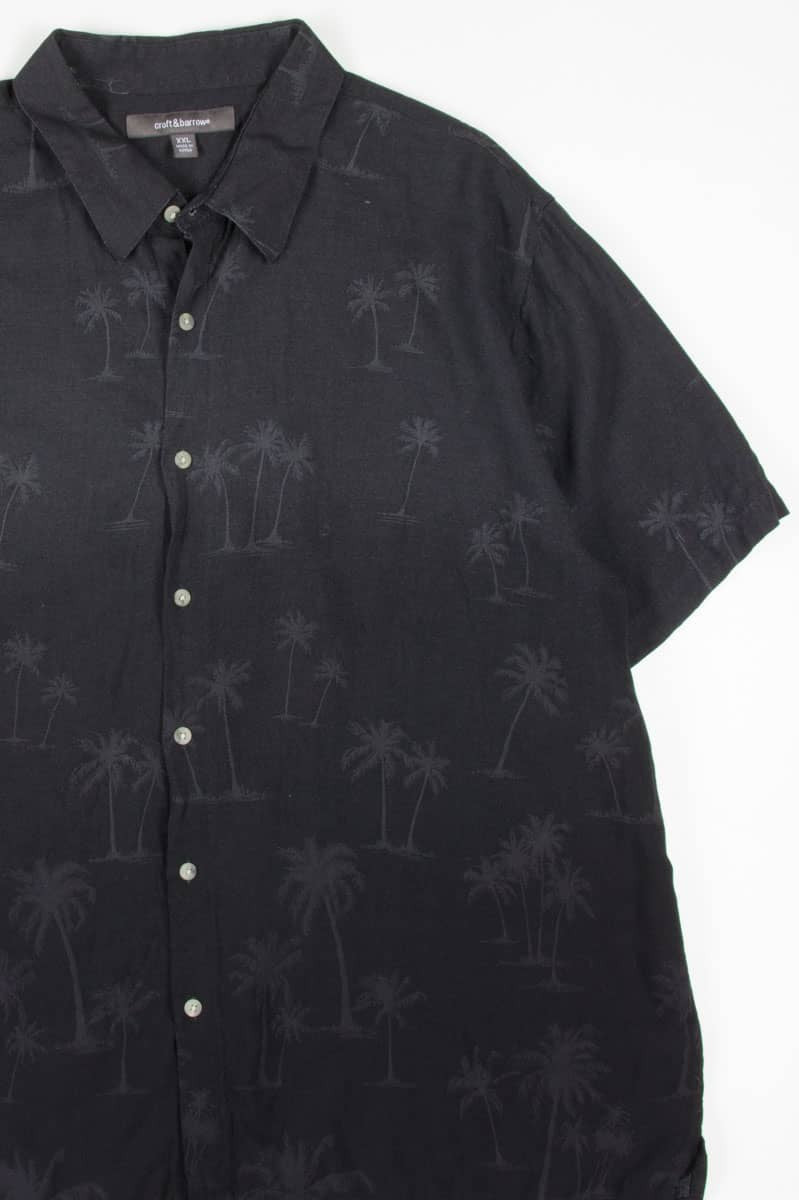 Black Palm Trees Hawaiian Shirt 1828