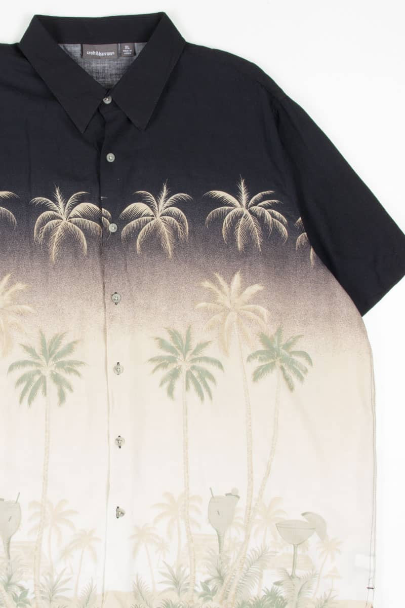 Tan Tropical Drinks Hawaiian Shirt 1839