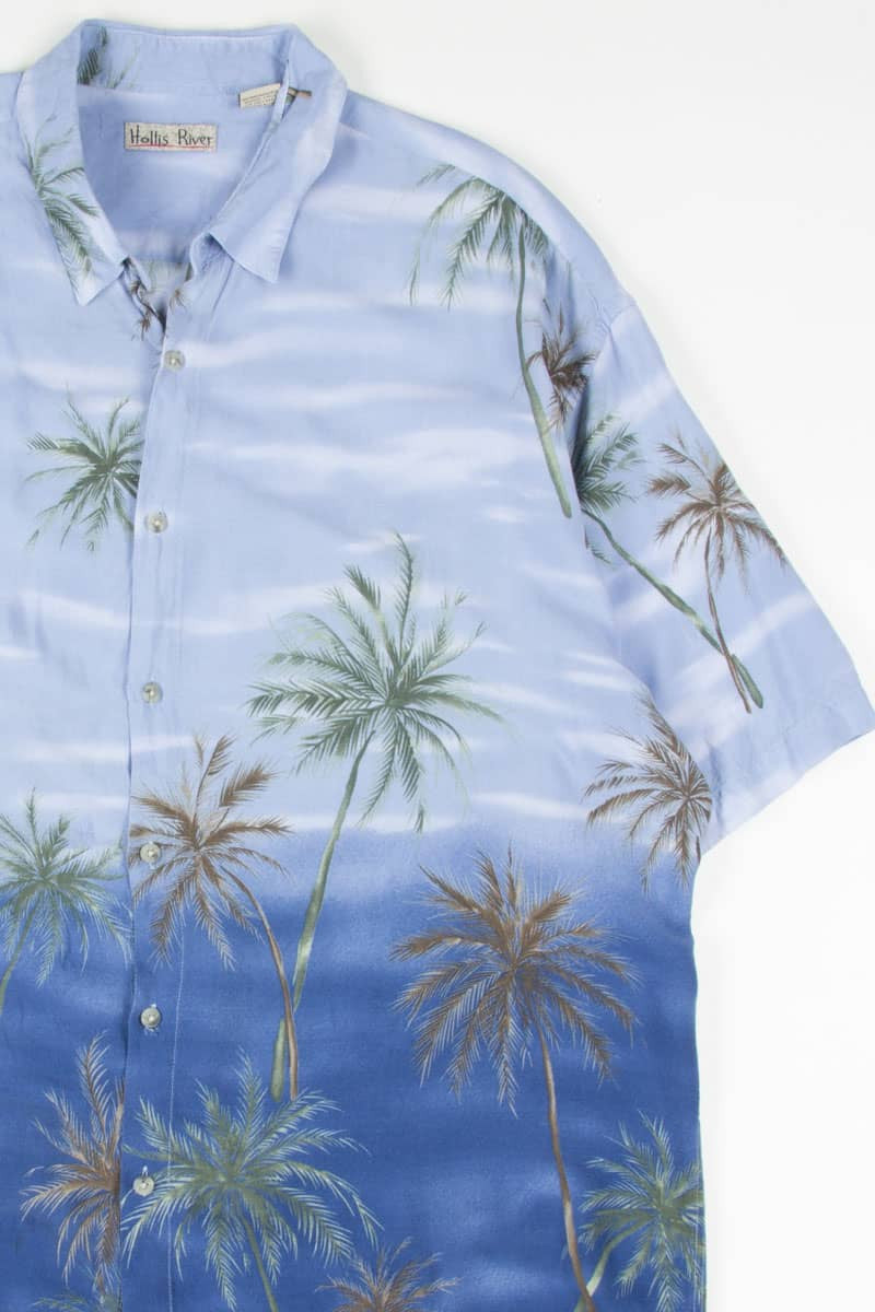 Blue Palm Trees Hawaiian Shirt 1857