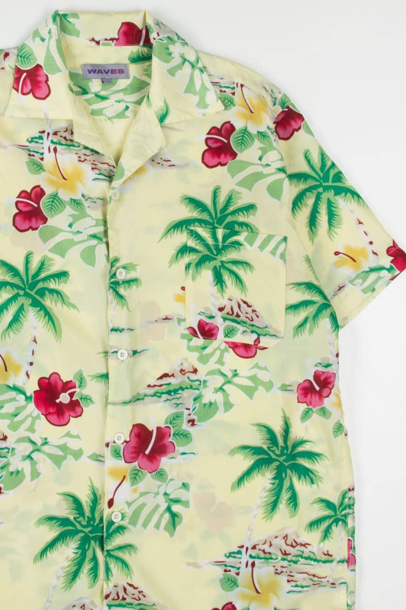 Vintage Yellow Hawaiian Shirt 1887