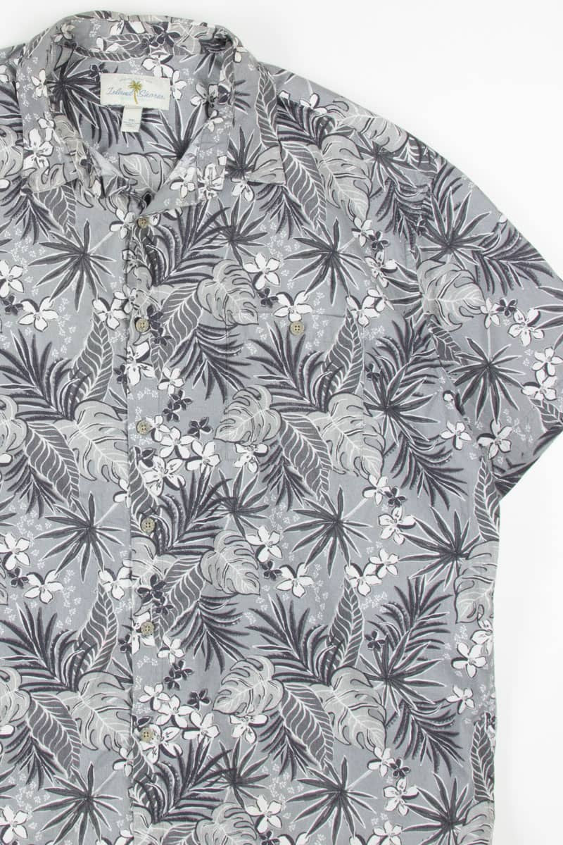 Grey Leaves Hawaiian Shirt 1896