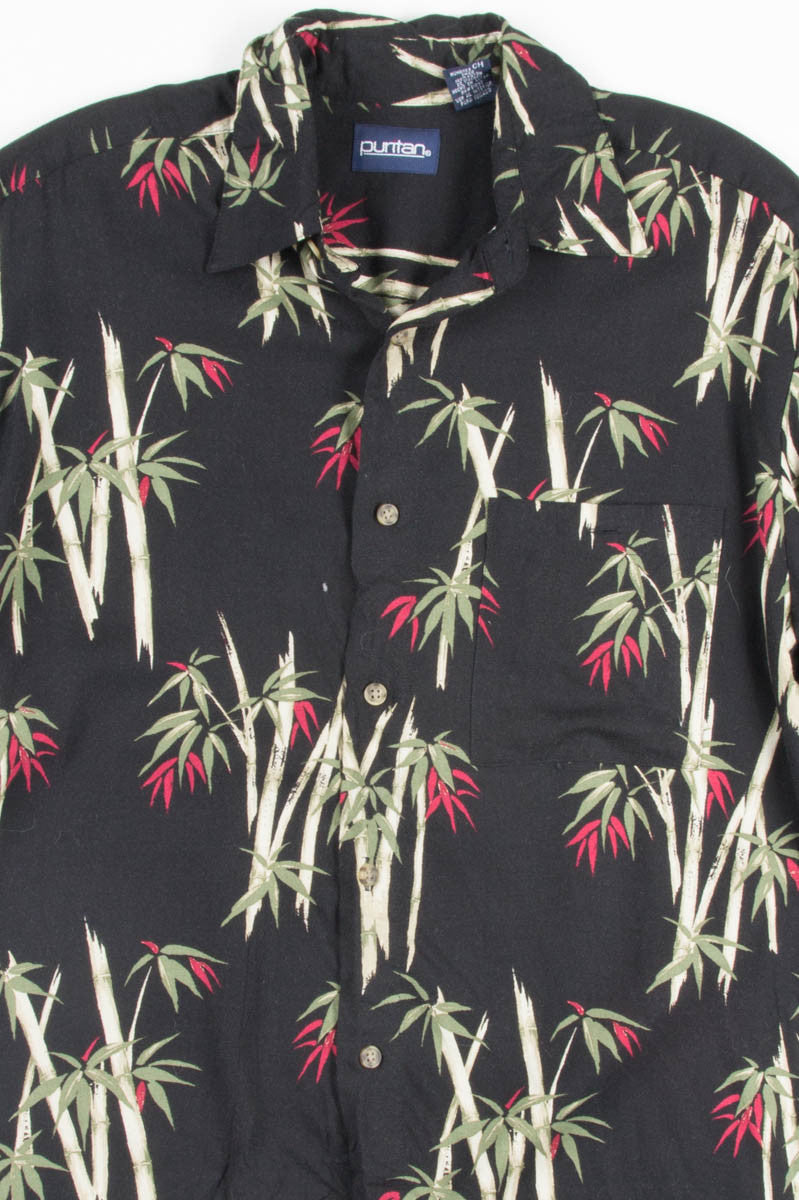 Black Bamboo Vintage Hawaiian