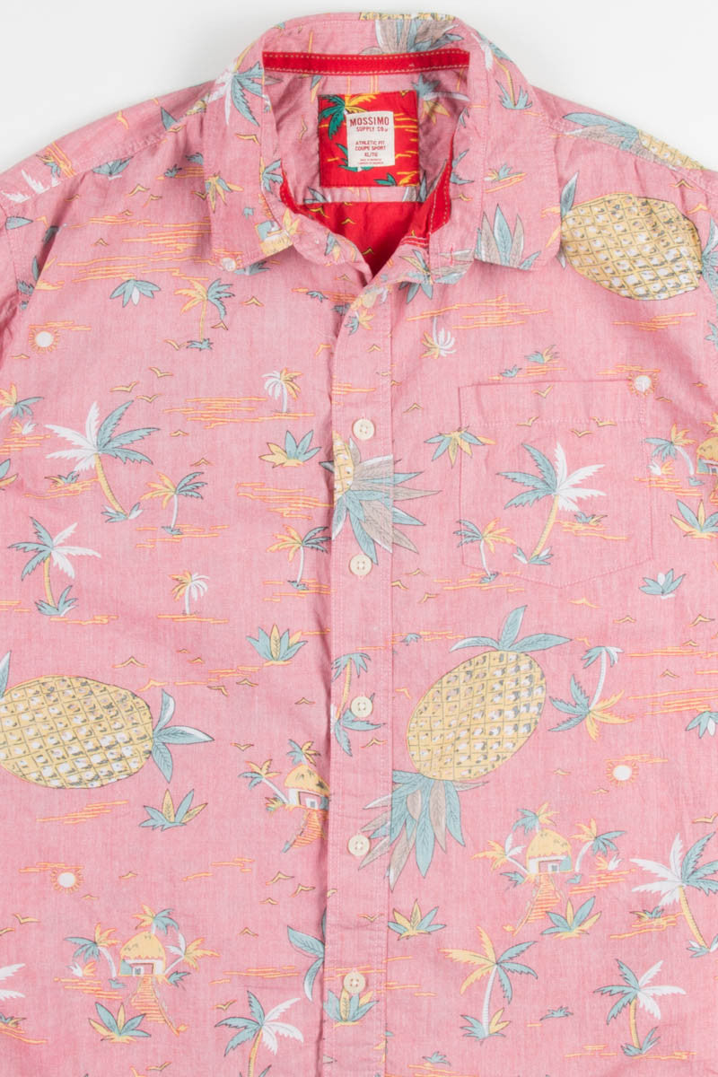 Red Pineapples Vintage Hawaiian