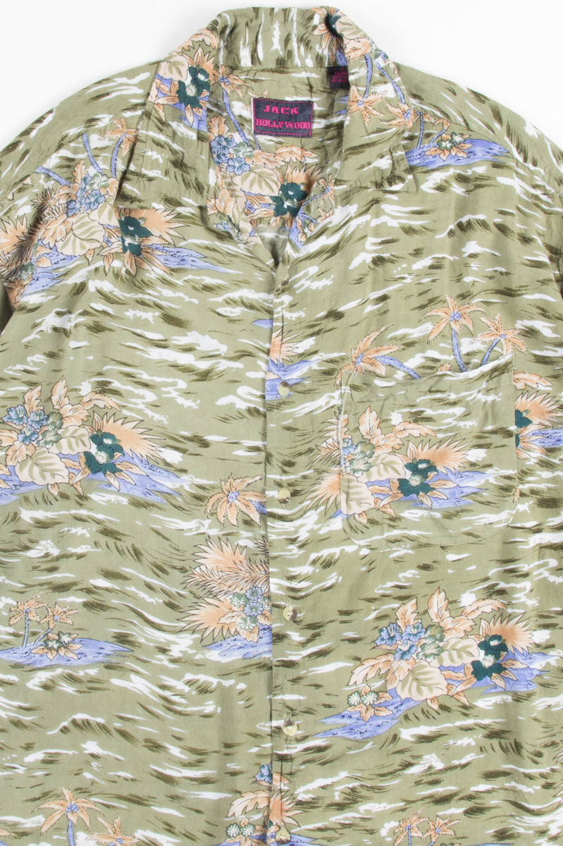 Green Waves Vintage Hawaiian