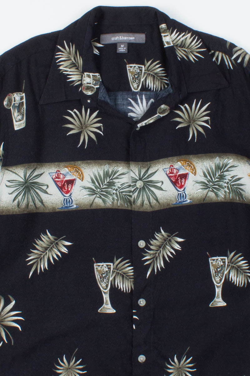 Black Cocktails Vintage Hawaiian