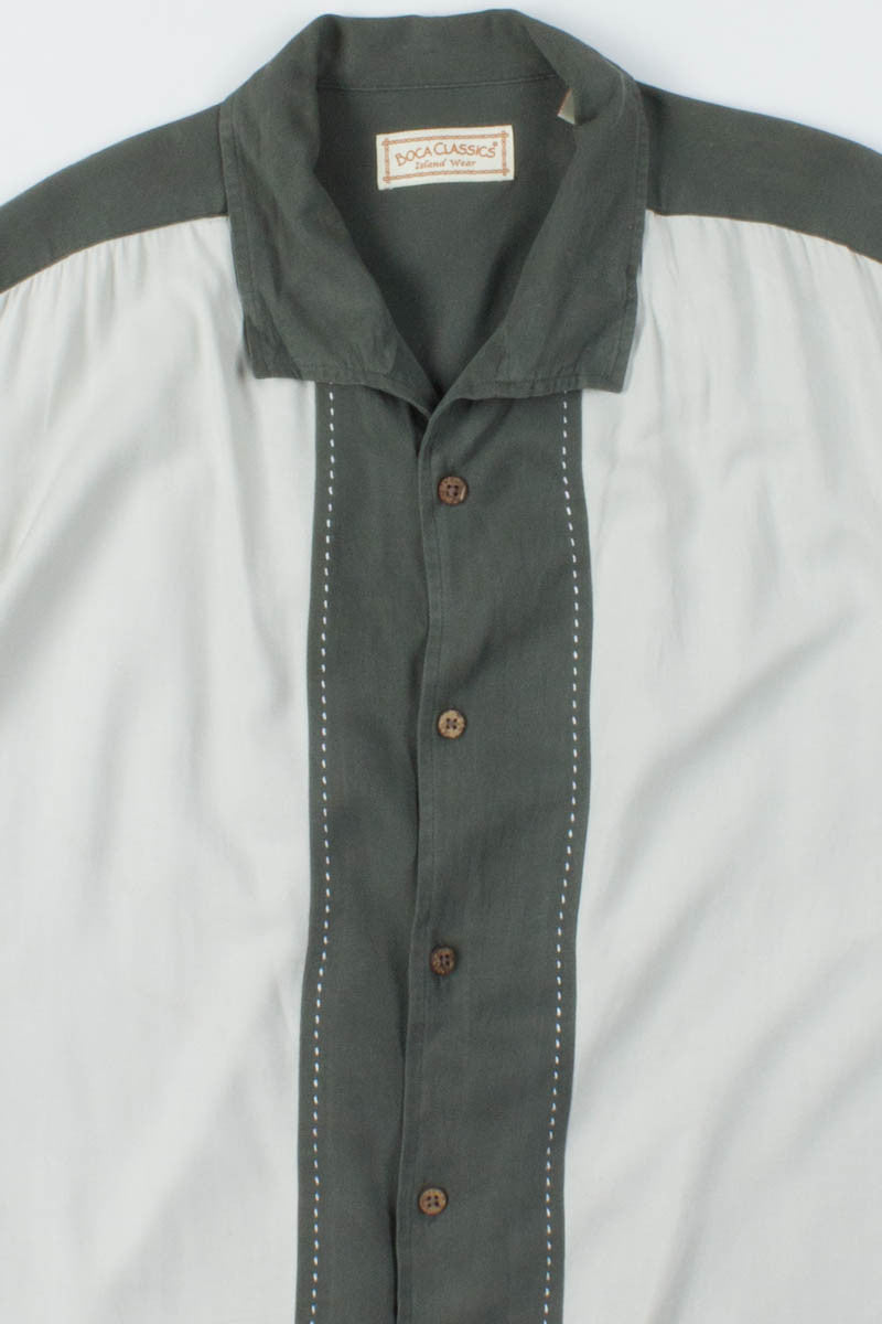 Grey Solid Vintage Hawaiian
