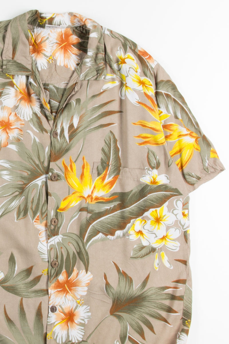 Fiddes Tartan Vintage Leaves Hawaiian Shirt main image 1