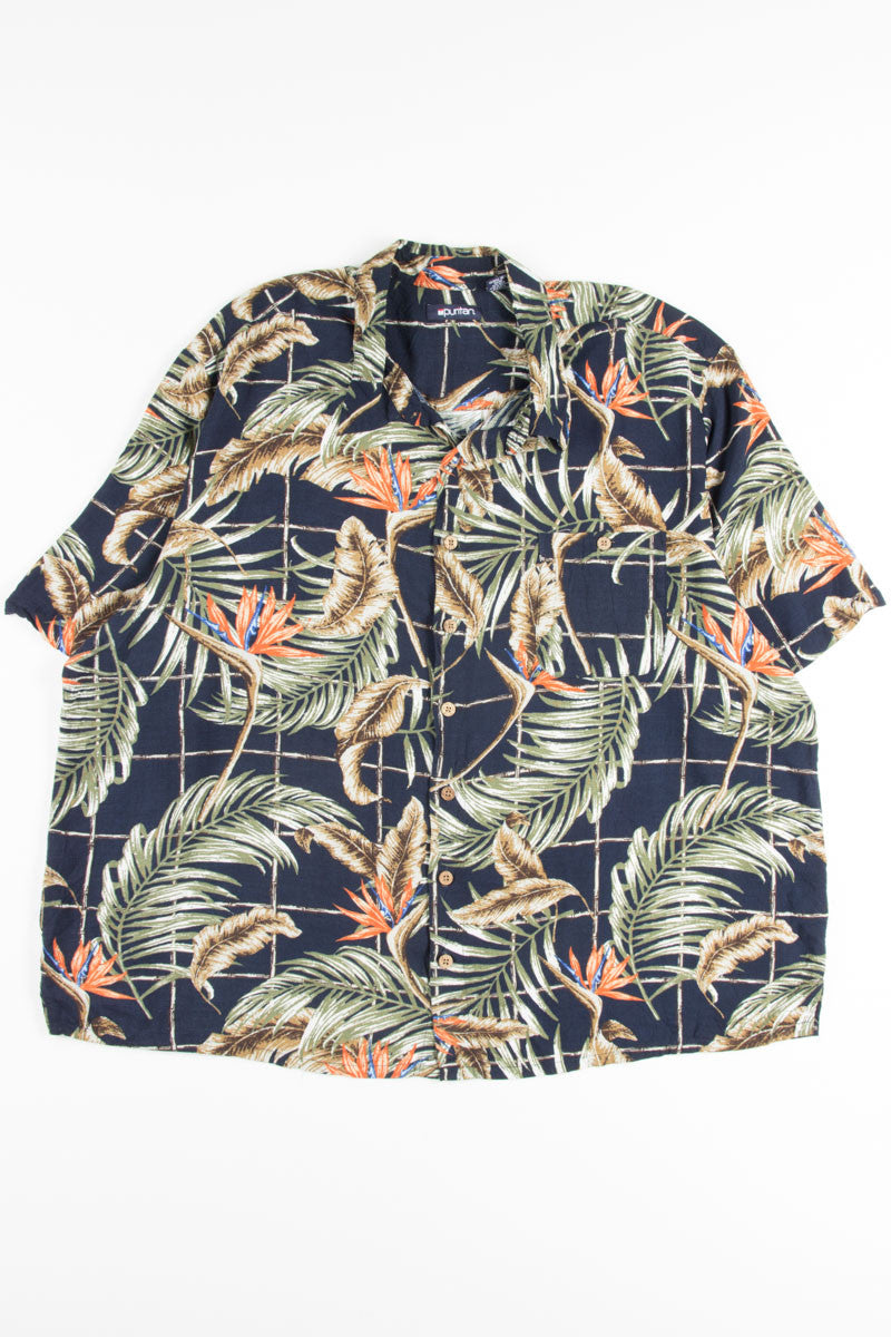 Birds of Paradise on Bamboo Vintage Hawaiian