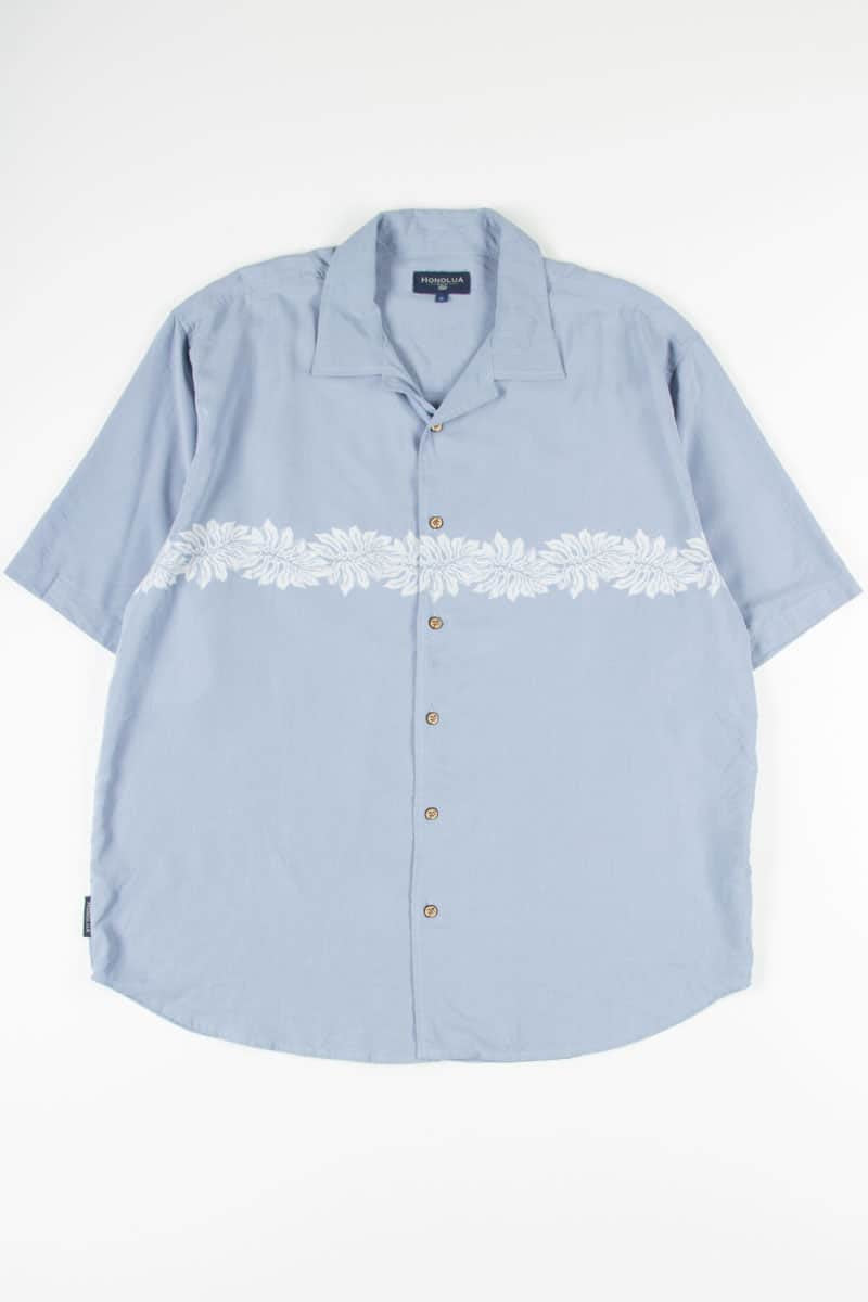 Blue Leaves Vintage Hawaiian 11