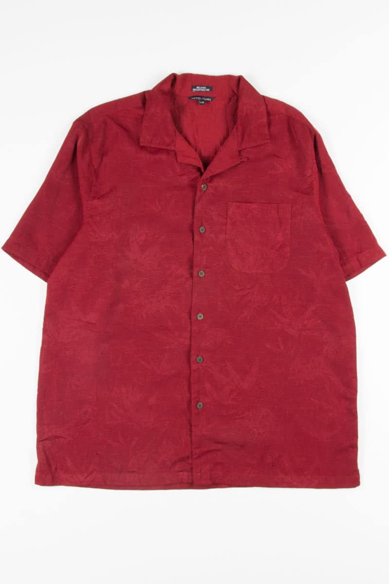 Burgundy Vintage Hawaiian
