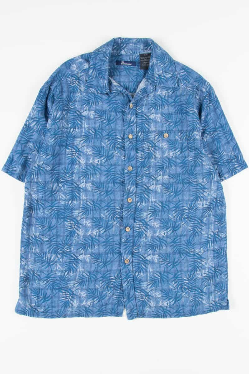 Blue Leaves Vintage Hawaiian 13