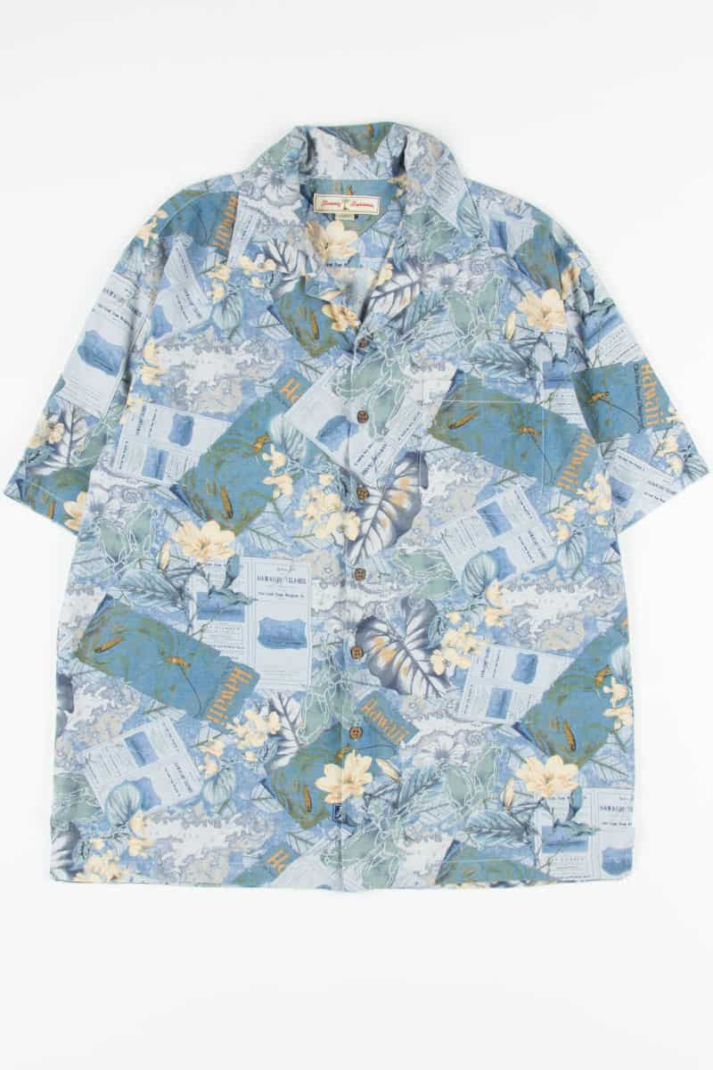 Tommy Bahama Hawaiian Islands Map Vintage Hawaiian