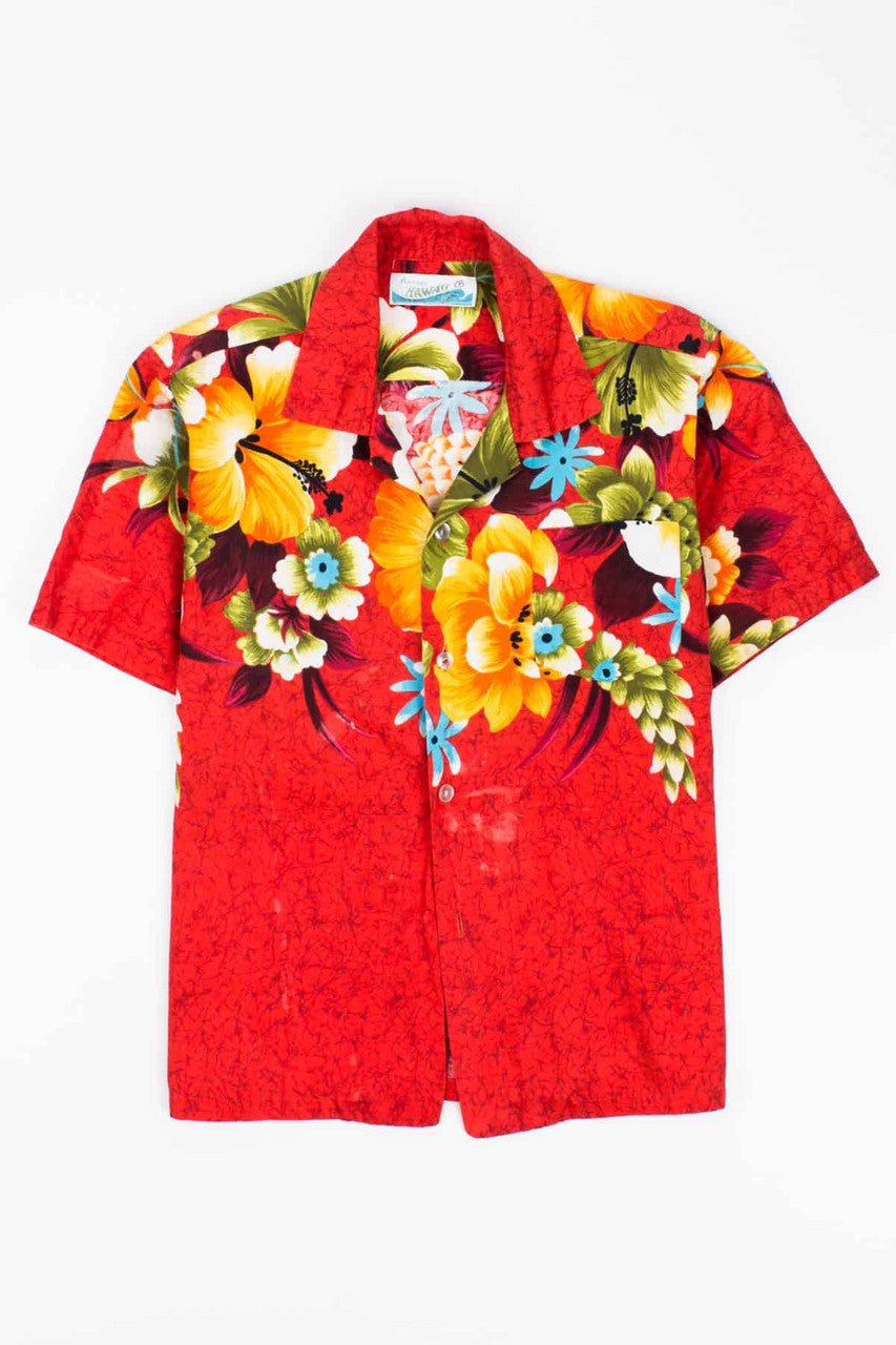Vintage 70s Penneys Petite Hawaiian Shirt