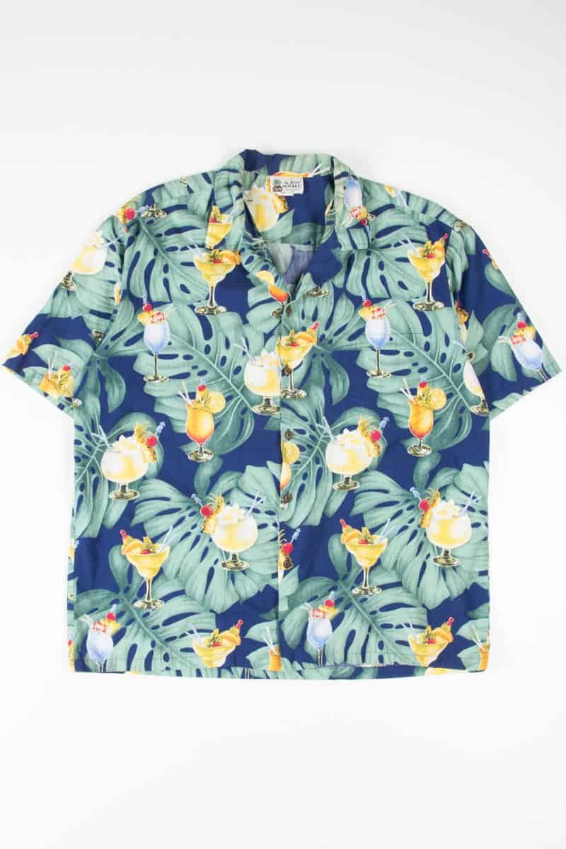 Vintage Tropical Drinks Hawaiian Shirt