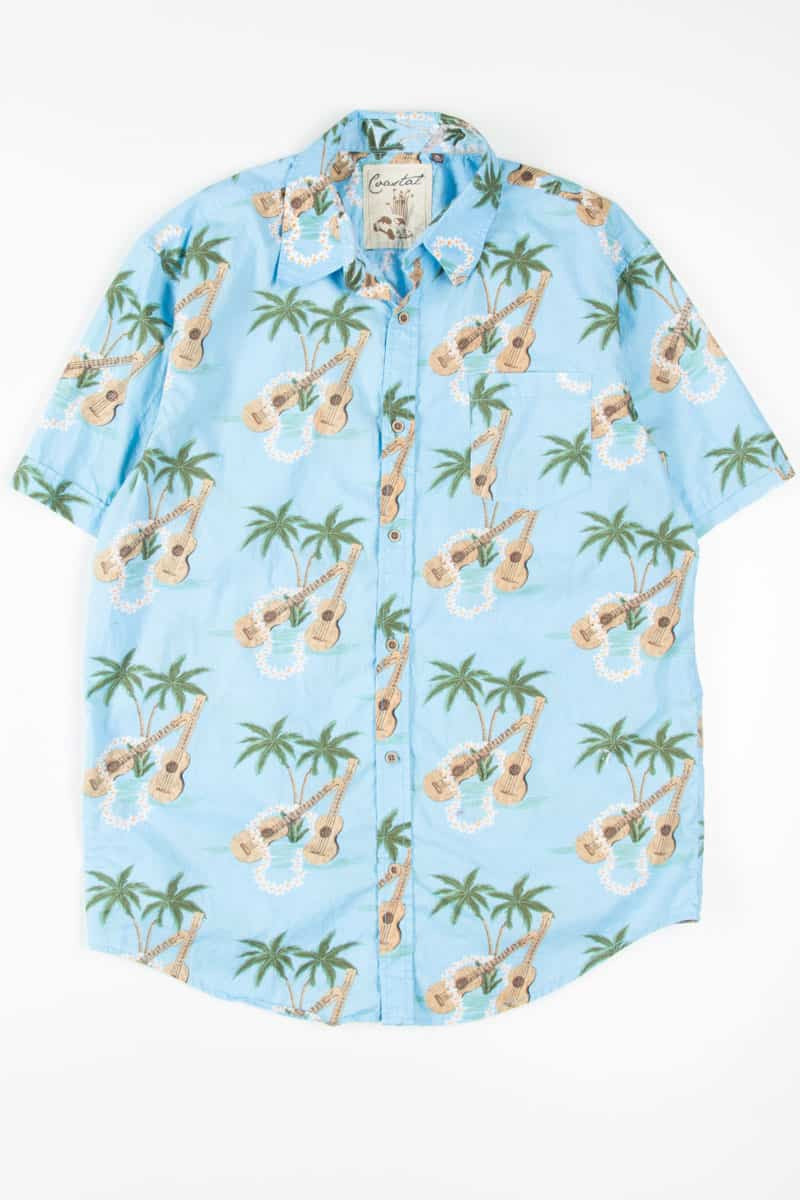 Blue Ukelele Hawaiian Shirt